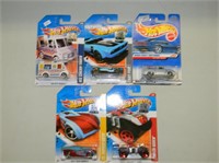 (5) Carded Hot Wheels cars