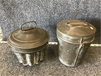Old Tin Pudding Molds Incl. Silvers - Brooklyn