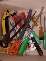 Tools, screwdrivers, razor files and more.