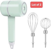 Lot of 2 KWELLK Mini Wireless Hand Mixer, Egg Beat