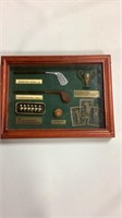 Golf history framed items