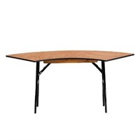 Flash Furniture 5.5 ft. X 2 ft. Serpentine Table