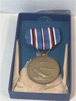 WW2 Full Size Medal American Campaign 24k Gold