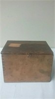 Vintage Wooden Storage Box With Dovetail Corners