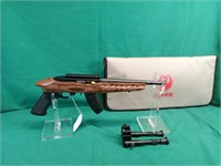 Ruger 22Charger 22LR pistol with bipod and case.