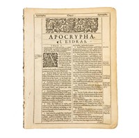1613 King James Bible New Testament Apocryphal Boo