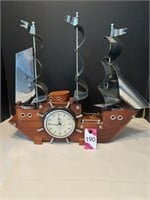 Electric Ship Clock 20"Wx4"Dx 16"H