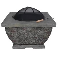 Noble House Karina 32 in. x 20 in. Fire Pit