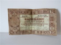 1938 OLD TEN GULDEN -FROM NEDELAND