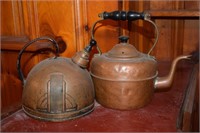 Art Deco & Colonial Style Copper Tea Pots