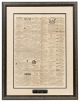 1829 Alabama Slave Auction Newspaper Page