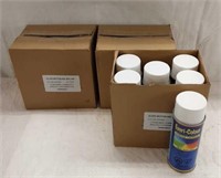 SPRAY PAINT - QTY 18 CANS - GLOSS WHITE