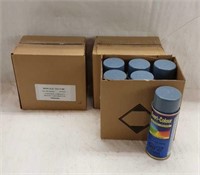 SPRAY PAINT - QTY 18 CANS - SMOKE BLUE