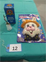 Bugs Bunny Glass Bell, Blinking Bunny Decoration