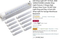 A3925  LED Shop Light 4FT 40W 6500K 10 Pack