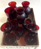 Red glassware