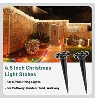 200 PCs.  Christmas light yard stakes