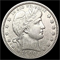 1900-O Barber Quarter CLOSELY UNCIRCULATED