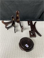Vintage Chinese wooden display stands