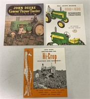 3 JD Tractor Brochures,GP,Hi-Crop,Standard