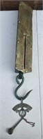 Vintage metal and brass Chatillon's balance scale