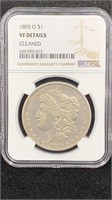Key: 1895-O NGC VF Details Silver Morgan Dollar,