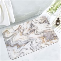 MitoVilla Marble Bathroom Diatome Mud Mat, 17"x24"