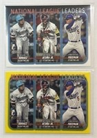 2024 Topps #206 Arraez/Acuna/Freeman Base & Yellow