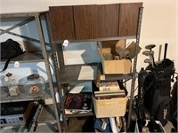 Shelving Unit and Contents