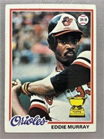 1978 EDDIE MURRAY ROOKIE TOPPS CARD