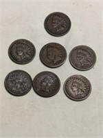 1880,81,82,83,87,88,89 Indian Head Cents