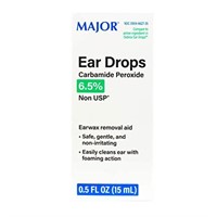 MAJOR Ear Drops Earwax Removal Aid 0.5oz 15mL Carb