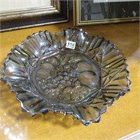 COLORED GLASS TRAY  11"