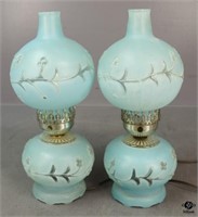 Pair of Double Globe Lamps