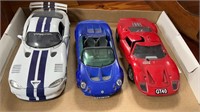 DIECAST CARS: FORD GT 40, LOTUS, DODGE VIPER