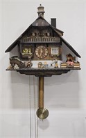 Der Fröhliche Wanderer Edelweiss Cuckoo Clock