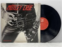 Motley Crue "Too Fast For Love" Vinyl Record