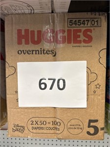 Huggies 100 diapers size 5