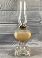 18" Glass Oil Lamp