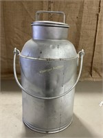 Vintage milk can, with handle and lid 20"