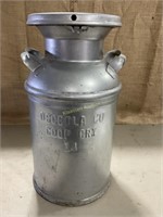 Vintage milk can, OSCEOLA CO COOP CRY