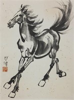 Xu Beihong 1895-1953 Chinese Ink on Paper Scroll