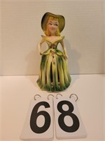 Green Napkin Doll W/ Candle Holder