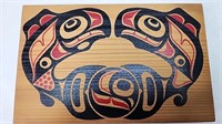 Indigenous art on wood