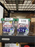 2-92ct cascade dishwasher pods