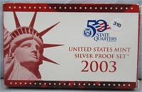 2003 US Mint Silver Proof Set.