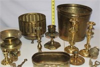 lot of brass items