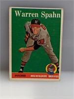 1958 Topps #270 Warren Spahn HOF Milwaukee Braves