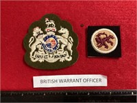 WWI ERA BRITISH WARRANT OFFICER PATCHES