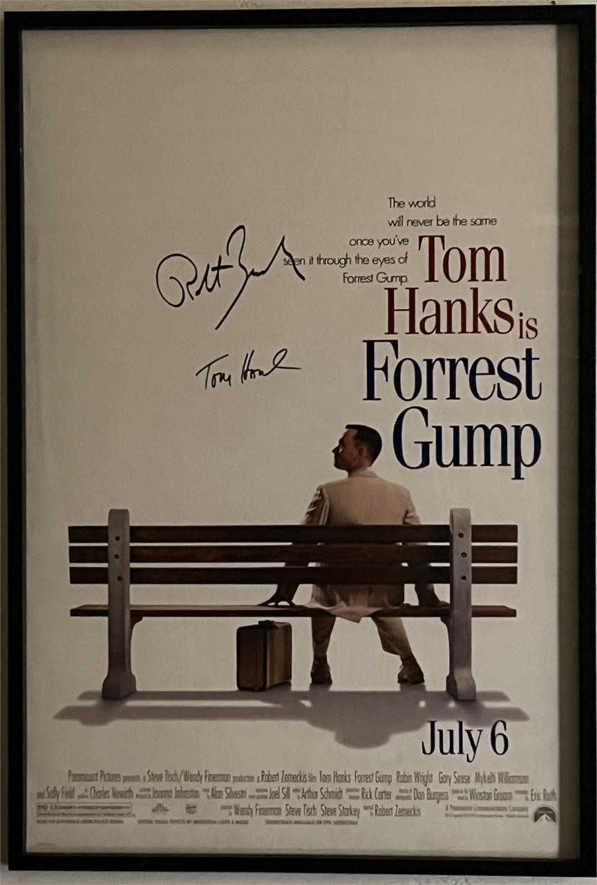 Forrest Gump cast signed movie poster